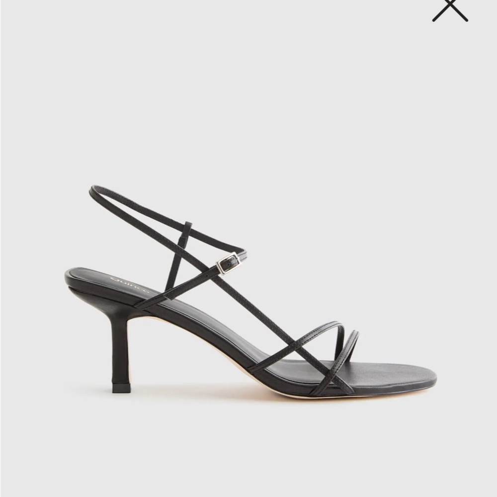 Quince Italian Leather 70mm Strappy Heel